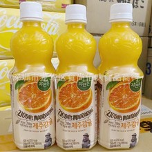 批发 韩国进口熊津橘子汁水果味橙汁饮料果汁饮品500ml 20支一箱