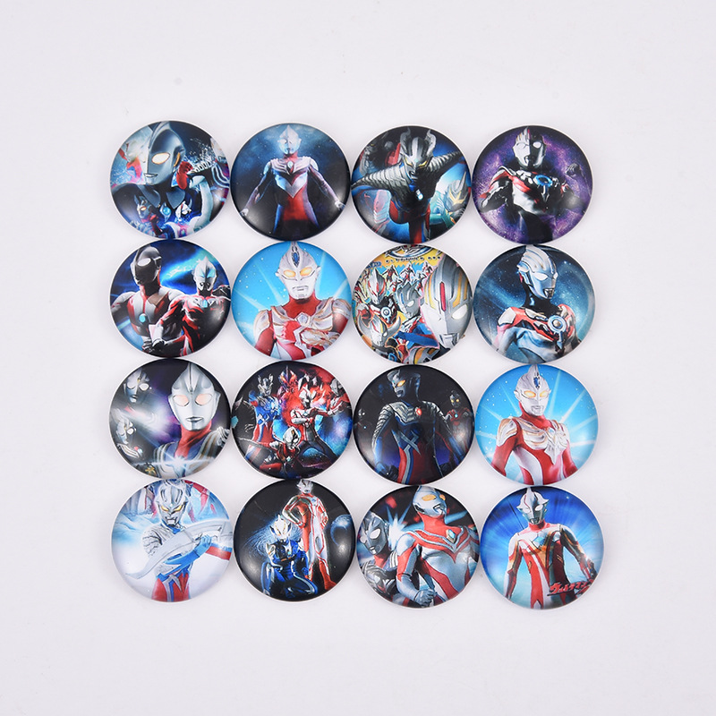 diy定制饰品配件 帅气奥特曼卡通幸运树水晶玻璃贴片时光宝石材料