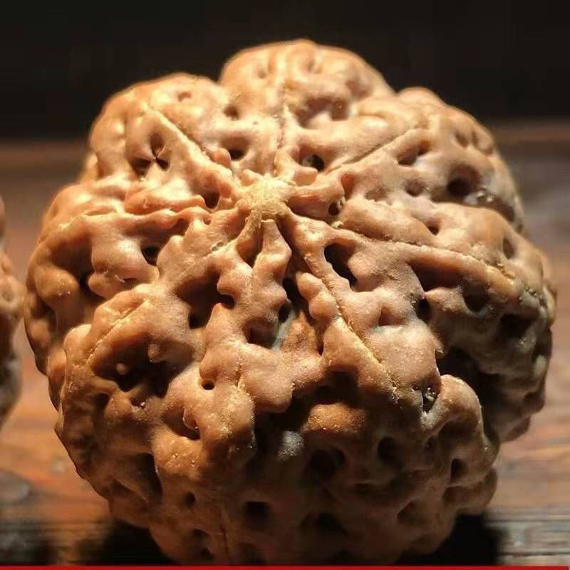 大金刚菩提籽天花板文玩手球 八九十瓣手把件 梅花桩蜂窝菩双龙纹