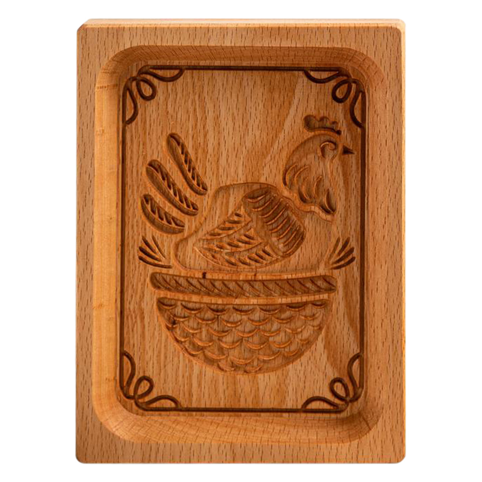 wooden cookie mold cutter动物雕刻木质厨房饼干模具月饼模具