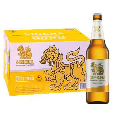 泰国原装进口 胜狮啤酒 330ml*24瓶整箱 singha-阿里巴巴