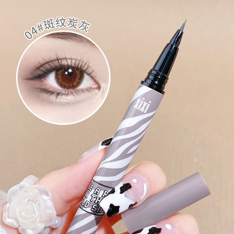 Xixi American Retro Color Eyeliner Waterproof Not Smudge Eye Shadow Pen Outline Shadow Eyelashes Liquid Eyeliner