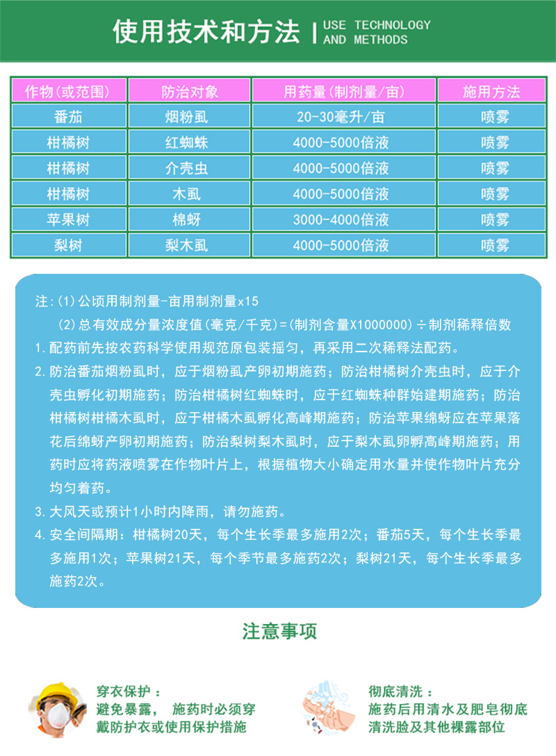 德国拜耳 亩旺特 螺虫乙酯 木虱 白粉虱介 壳虫 农药 杀虫剂100ml