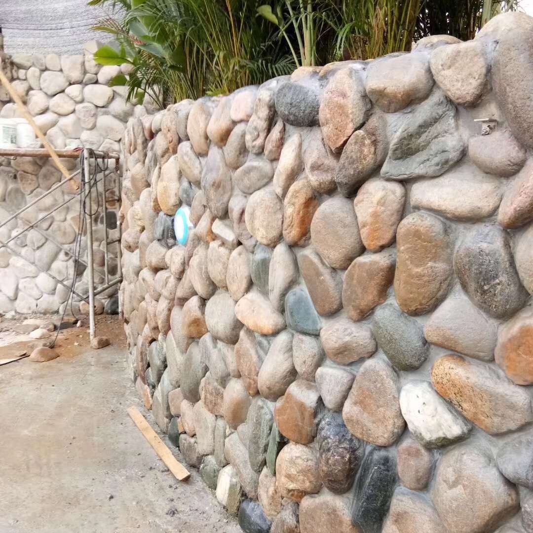 文化石别墅外墙砖瓷砖室外庭院围墙蘑菇石鹅卵石仿古文化砖背景墙