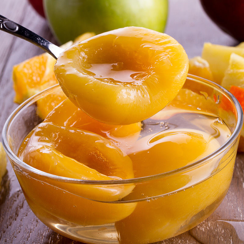 东北大连真心新鲜黄桃常温玻璃瓶880g美味应季水果常温零常温避光