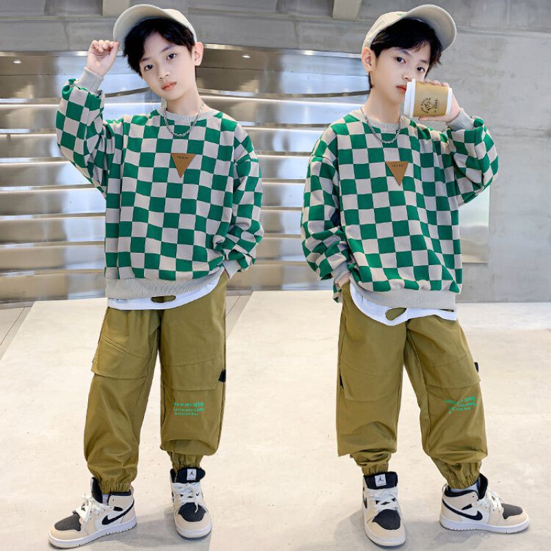 男童秋装套装2023新款男童套装春秋男童秋款套装男童童套装-tz228