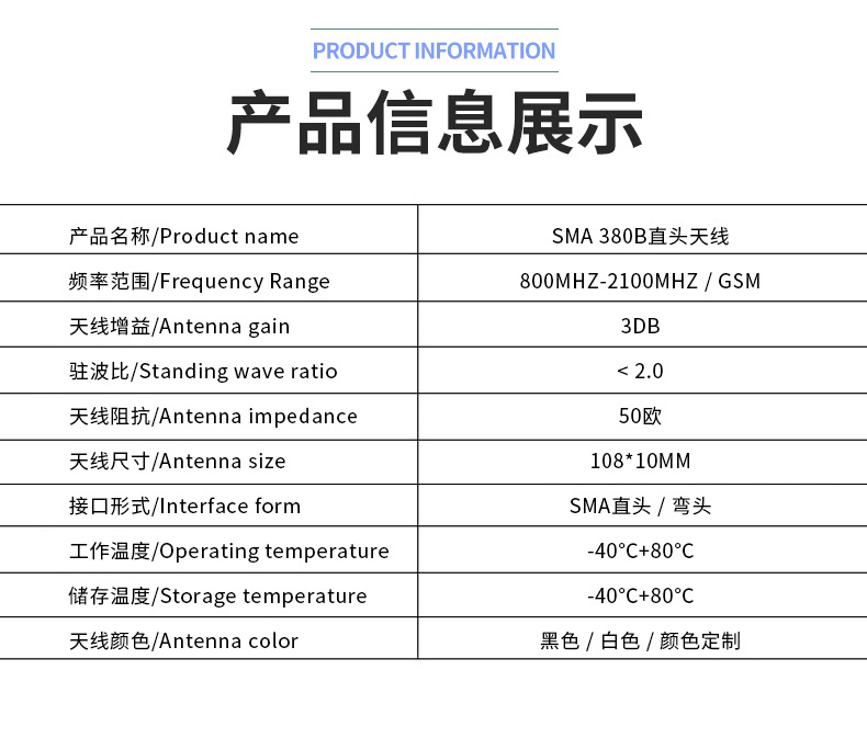 直頭天線,膠棒天線,膠棒天線