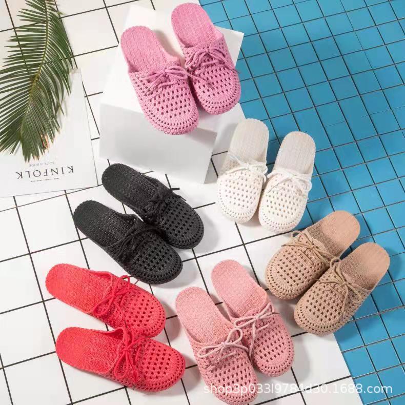 Spring and Summer New Women's Sandals Hole Hollow-out Indoor and Outdoor Non-Slip Wear-Resistant Bathroom Casual Beach Korean Style Female Students