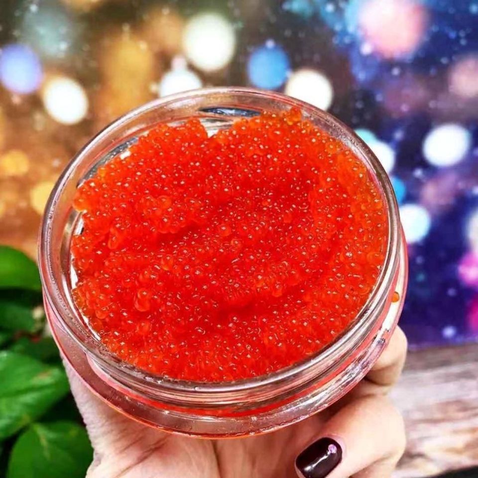 【俄罗斯】进口合成鱼子酱,大马哈鱼鲟鱼黑红鱼籽罐头.【3月28日