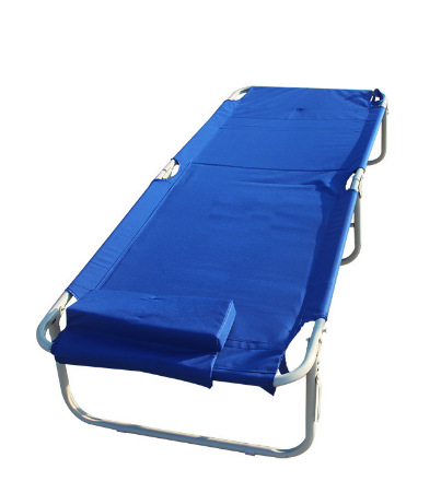 折叠蓝色折叠野营两用便携式铝合金户外折叠床采购价格,怎么样,行情
