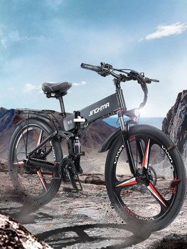 电动助力山地车锂电池自行车单车男变速助力越野山地车800w12.8ah
