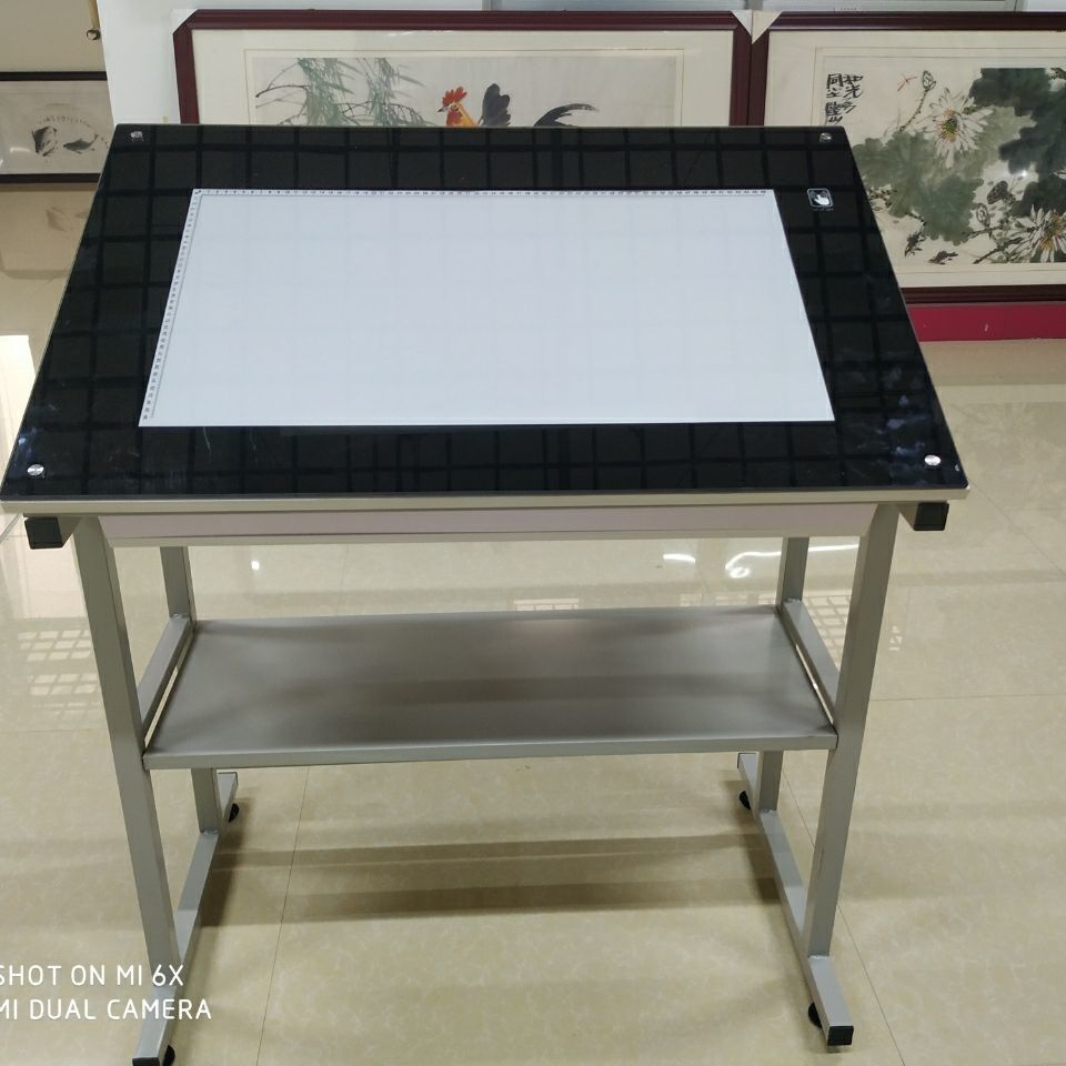 a1钢化玻璃拷贝桌拷贝台书法临摹透写台桌画画写字教室用学生用