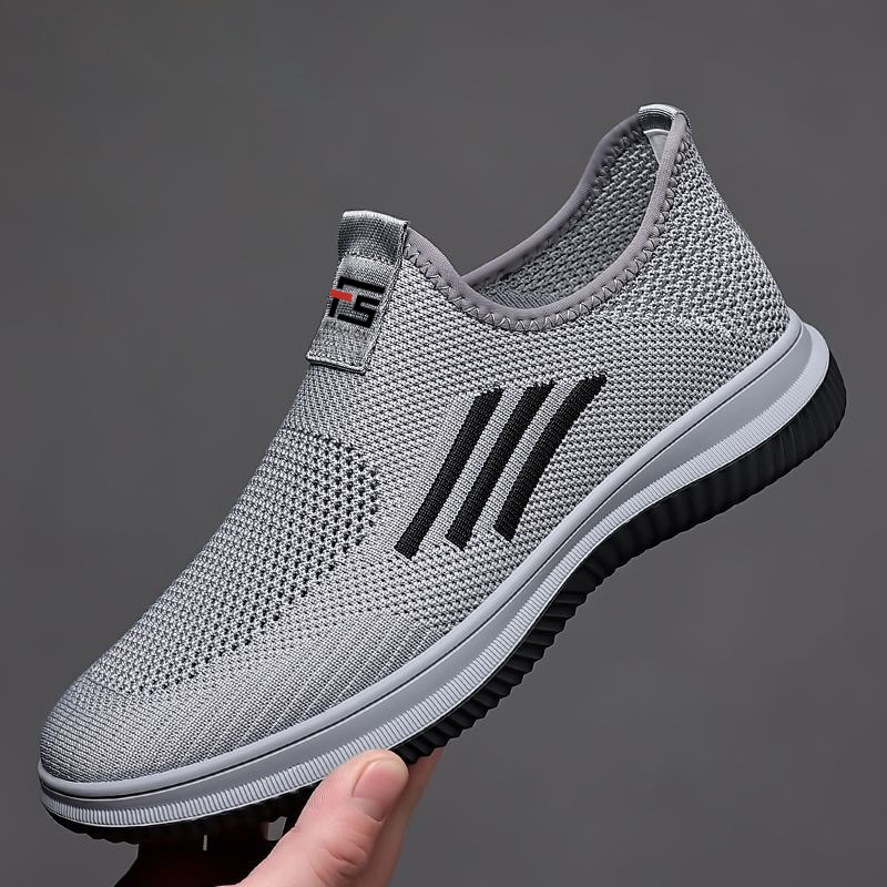 Breathable Summer New Loafers Men's Slip-on Middle-Aged and Elderly Outdoor Leisure Mesh Shoes