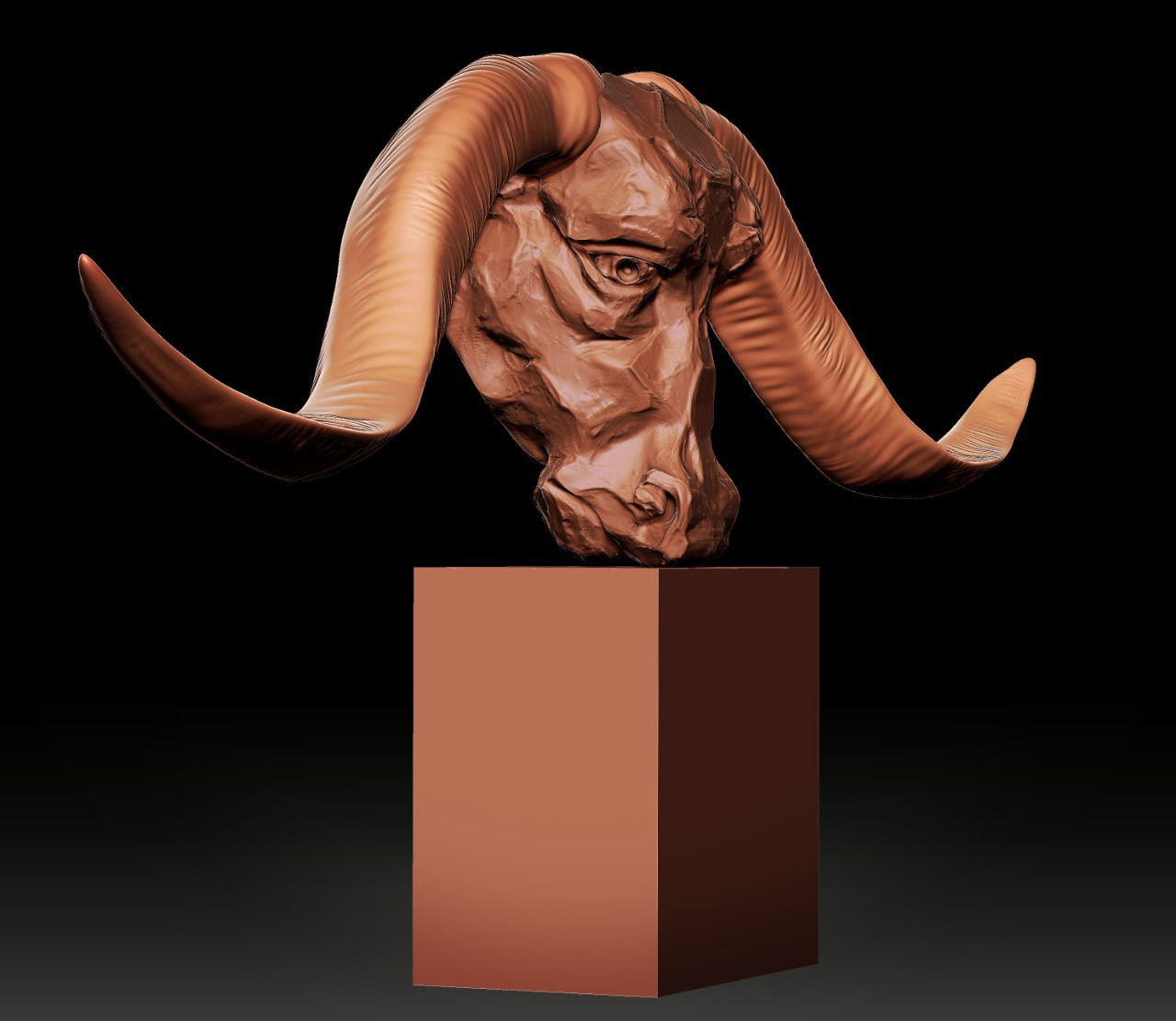 玻璃钢材质彩绘颜色可自选牛首牛头艺术品装置艺术摆件