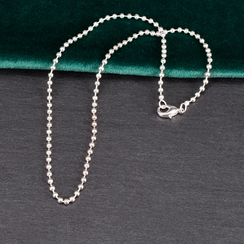 z56代发时尚镀银手链 2.4cm圆珠链 情侣手链 生日礼物