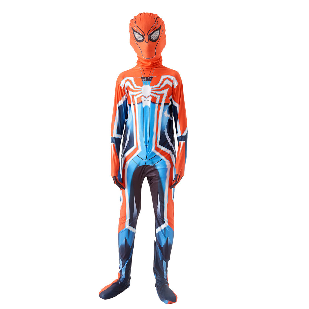 Children's Cos Spider-Man Tight Jumpsuit Boys' Dress-up Suit Superman Performance Wear Wholesale