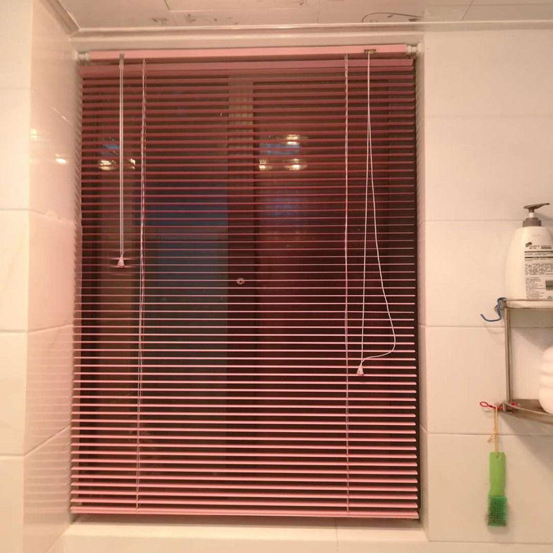 百叶帘窗帘免打孔铝合金遮光升降厨房卫生间浴室厕所含配件亚马逊