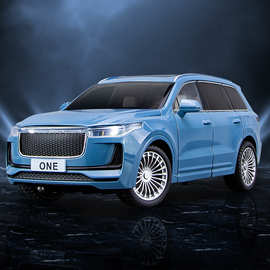 (支架盒装)仿真1比24one合金纯电汽车模型摆件底座儿童玩具