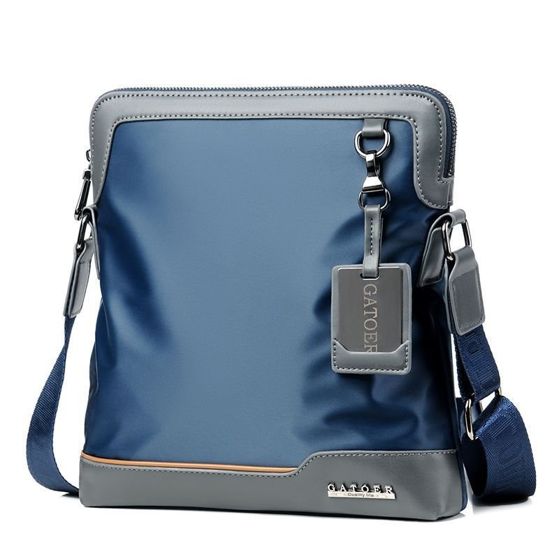 防水尼龙男士挎包牛津布小型包休闲斜挎包青年运动单肩包竖款包包