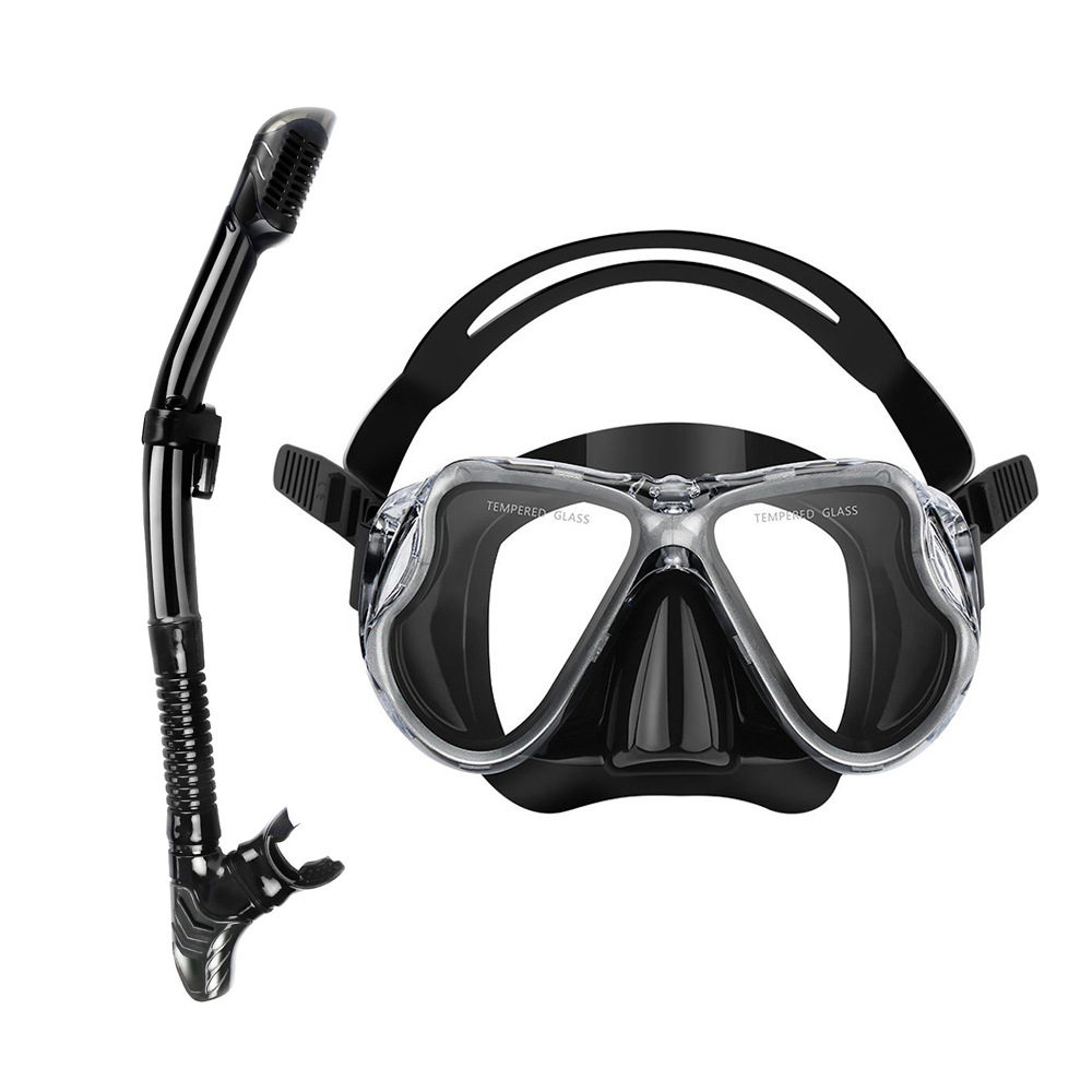 经典爆款 成人硅胶面罩 全干式呼吸管 潜水镜户外旅行浮潜装备