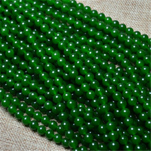DIY手链项链半成品直供仿新疆和田玉碧玉散珠菠菜绿绿色圆散珠