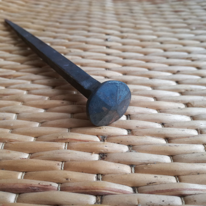 89铁匠打铁 寿材钉 棺材钉 复古老铁钉 龙船钉 老铁钉 大号方铁