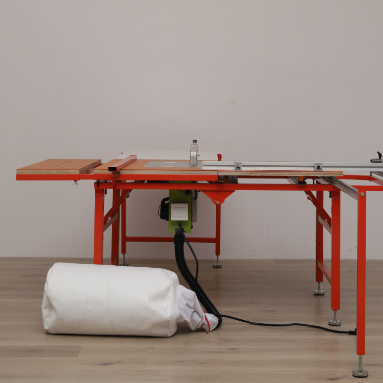 无尘子母推台锯多功能吸尘斜切推台锯批发无尘精密锯木工无尘锯