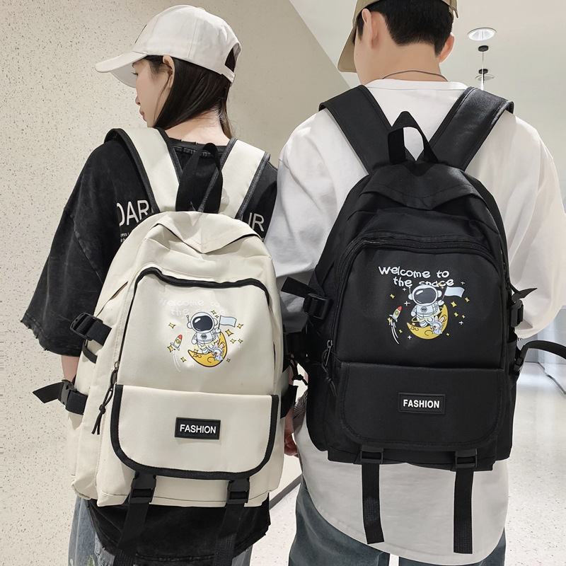 Large Capacity Women's Korean-Style Junior and Senior High School Student Men's and Women's Schoolbags 2023 Donier Astronaut Cute Computer Backpack