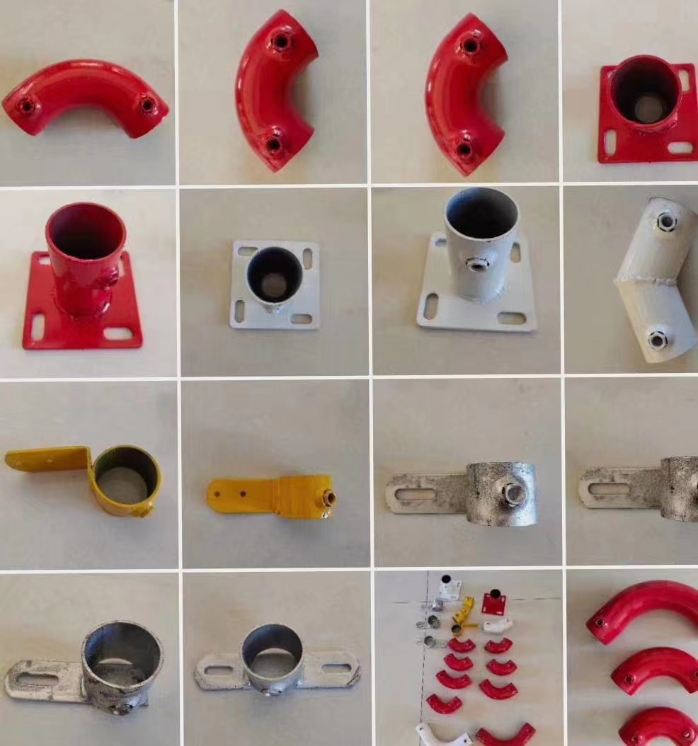 厂家生产 工地建筑标准化临边防护楼梯扶手立杆连接件焊接管件品