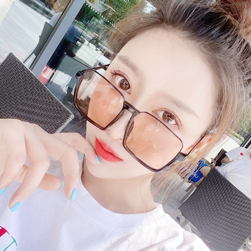 New Fashion Sunglasses Retro Semi-Rimless Fashion Glasses Shake Sonic Boom Internet Celebrity Same Style Colorful Sunglasses Factory Direct Sales