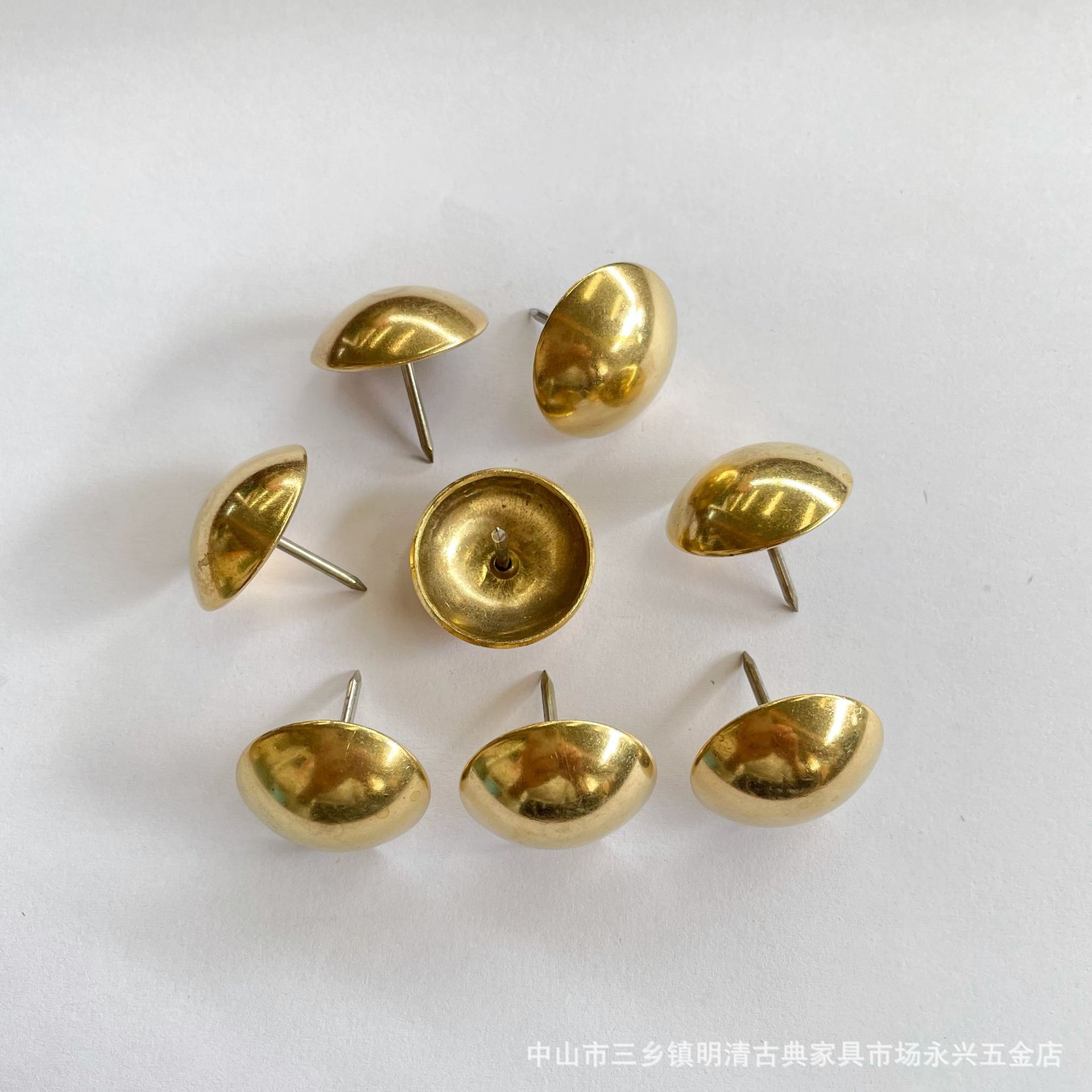 仿古纯铜泡钉装饰木门鼓钉沙发图钉黄铜大头帽盖钉圆头炮钉铜配件