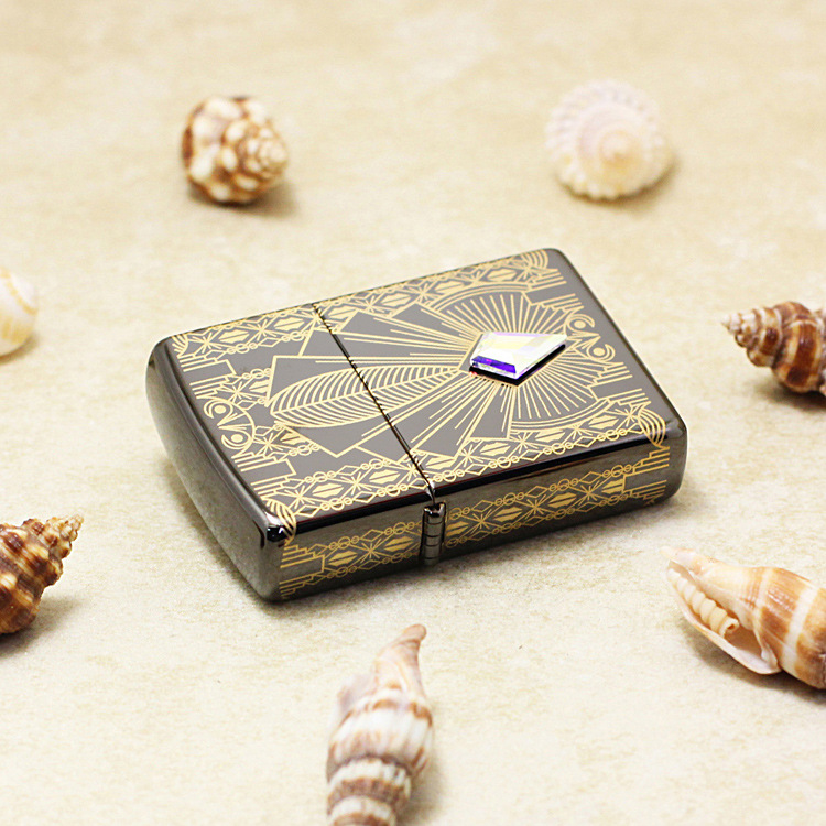 zippo打火机黑冰c21年度限量收藏版49501