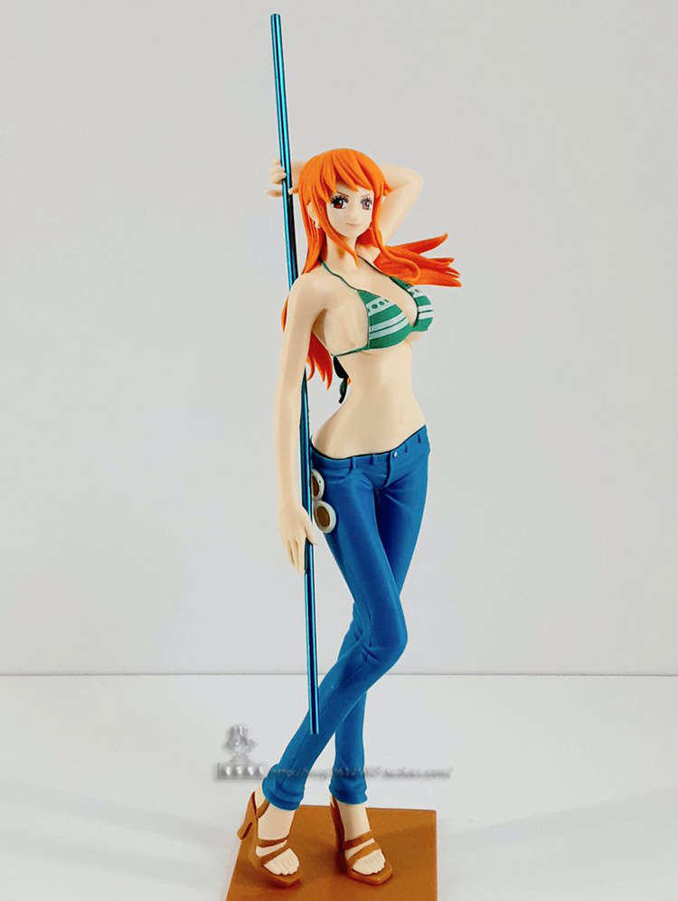 现货万代眼镜厂正版 海贼王 闪光与魅力 娜美 泳装牛仔裤景品手办