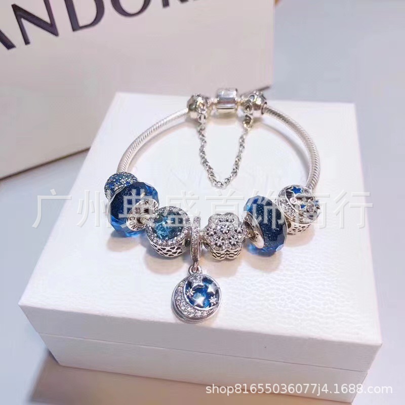 Fanpanjia Ladi S925 Sterling Silver Bracelet Women's Beaded Diy Scattered Beads Beads Pendant Bracelet Bracelet Valentine Gift