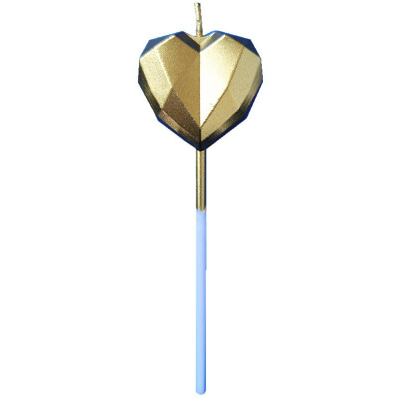 吹不灭的生日心形焰火蜡烛创意喷火花男孩网红火焰棒生日气氛道具