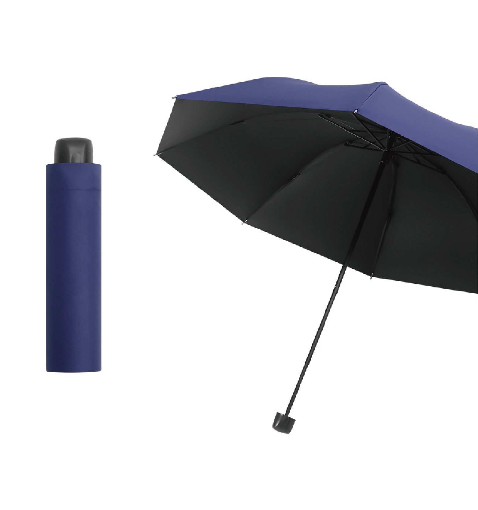 Sunny Umbrella Folding Umbrella Vinyl Cloth Cover Short Umbrella Portable 21-Inch 8-Hand Open Three-Fold Flip Four-Section Rod Factory Direct Sales