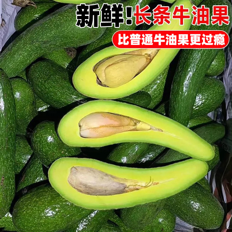 越南进口牛油果超大果长条大果新鲜当季热带水果果汁沙拉鳄梨4斤