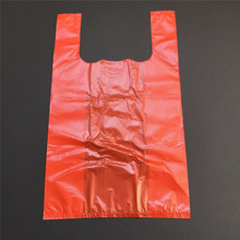 按斤论斤新料红A红色背心袋塑料马甲购物袋手提胶袋士多店便利店