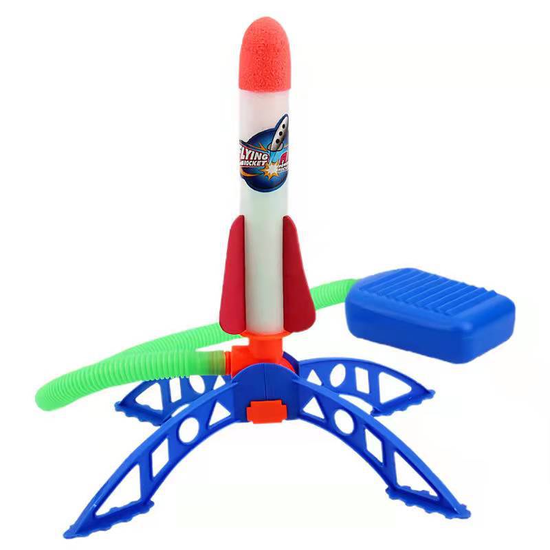 Children's Outdoor Light-Emitting Rocket Laucher Rocket Boy's Parent-Child Fun Interactive Toy with Large Size of Foot Stepping on the Sky Kweichow Moutai