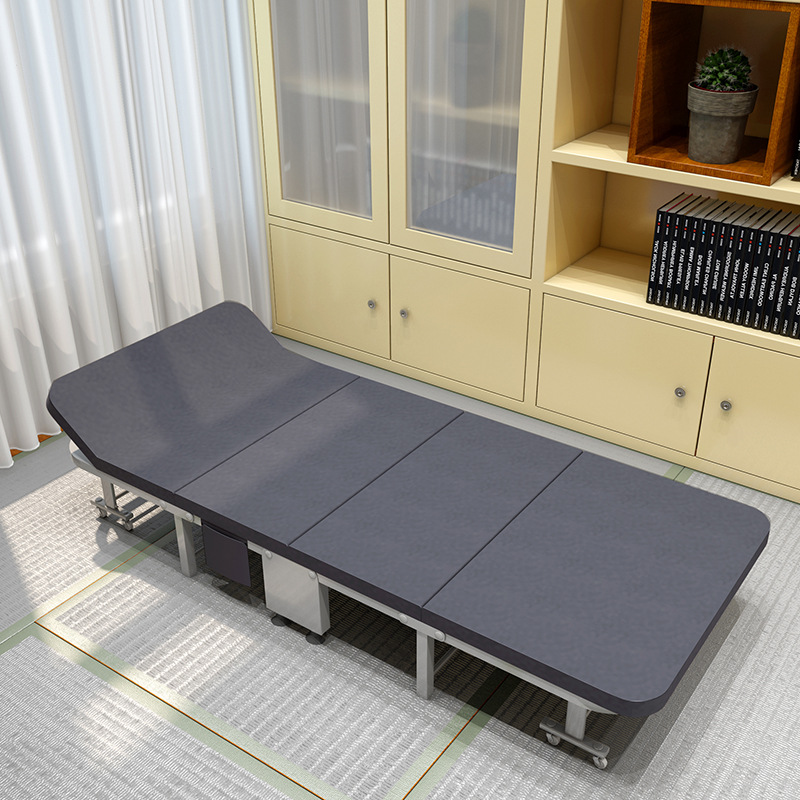 华马科技布折叠床办公室午休单人床午睡神器四折高级陪护酒店加床