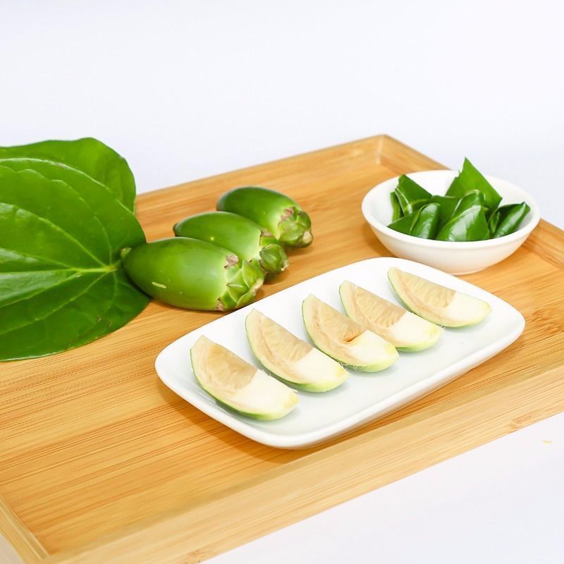 海南青槟榔生果乐东陵水槟榔新鲜槟榔现摘50克装生槟榔带配料