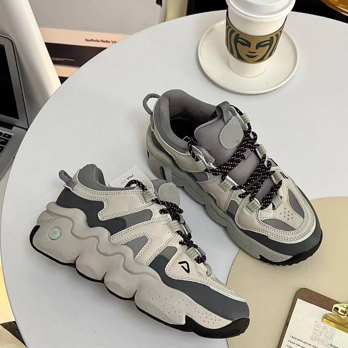 莆田厂家直销fl帕尼尼情侣运动休闲鞋复古厚底增高老爹鞋-阿里巴巴