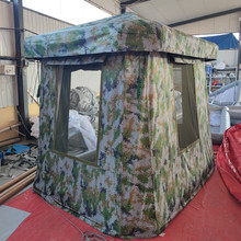 厂家直供户外岗亭充气帐篷室外站岗防风防雨帐篷双层指挥充气帐篷