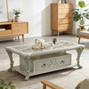 French Neoclassical Carved solid wood tea table European style villa a living room household Simplicity modern tea table French Neoclassical Carved solid wood tea table European style villa a living room household Simplicity modern tea table