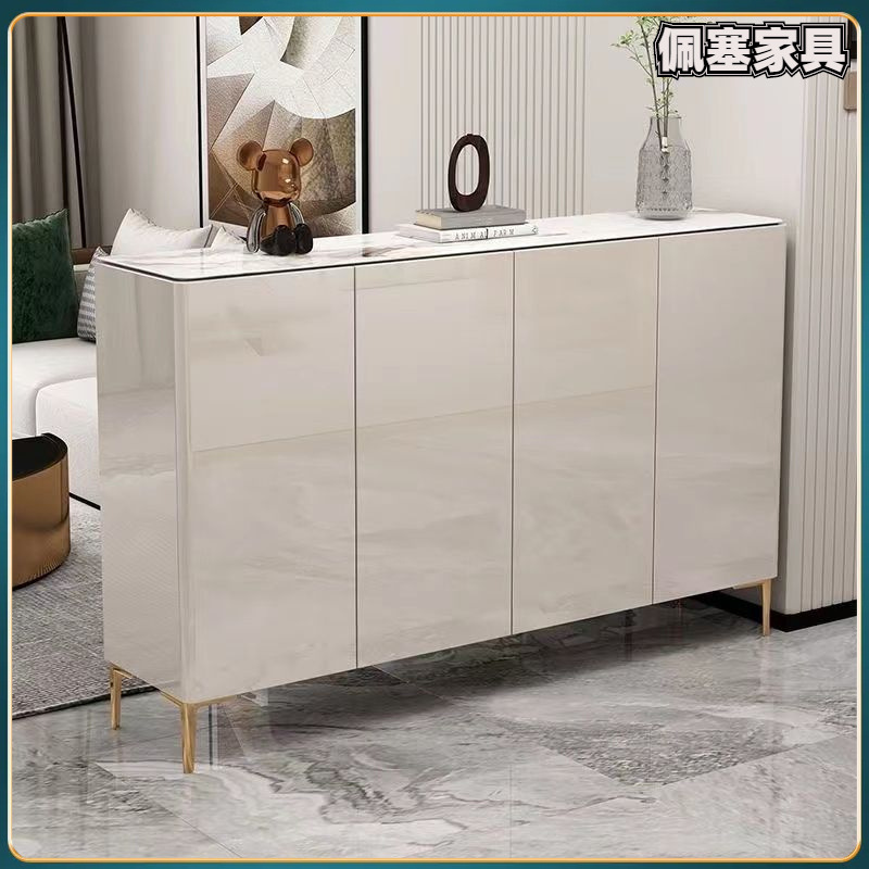 轻奢鞋柜家用门口后现代简约储物柜入户鞋柜北欧大容量收纳玄关柜