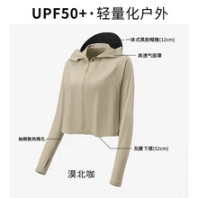 UPF50+冰丝防晒衣女夏季2024新款防紫外线外套短款小披肩斗篷罩衫