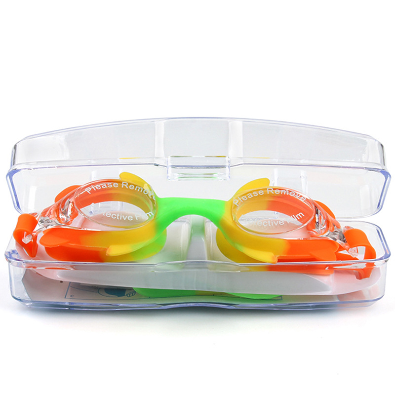 Children's Swimming Goggles Waterproof Anti-Fog Hd Swimming Glasses for Boys and Girls Cute Cartoon Swimming Goggles for Kids and Babies