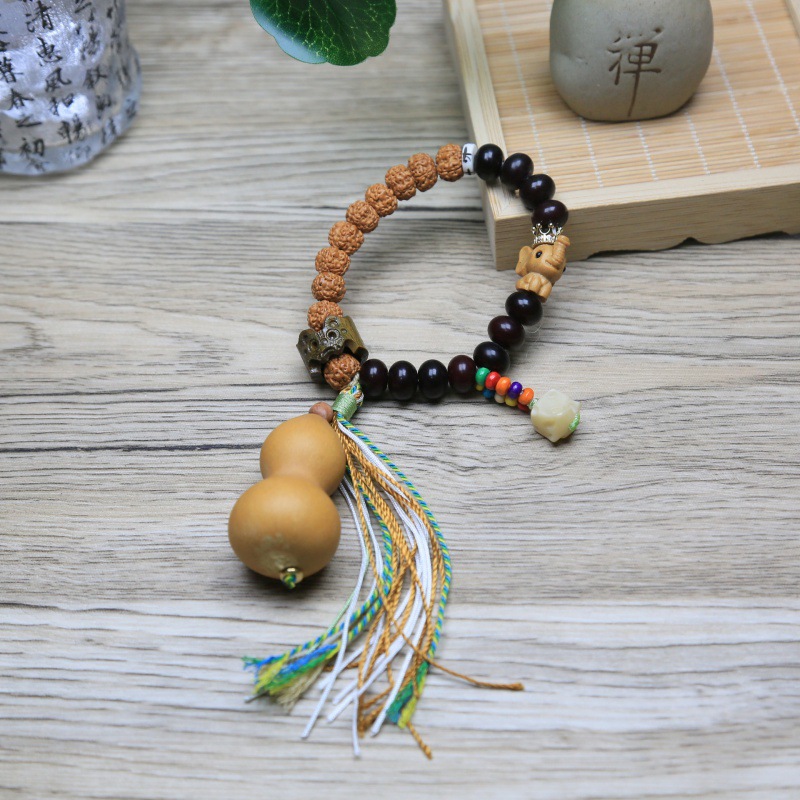 墨玉菩提子配小象原创diy手链文玩珠手串绕指柔手捻盘玩送礼-阿里巴巴