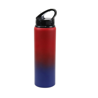 Customized Gradient Two-Color Portable 304 Stainless Steel Metal Double Wall Water Bottle Vacuum Thermos Cup Large Capacity Tumbler