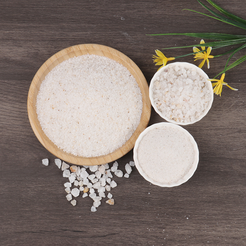 石英砂批发精白颗粒石英沙白沙儿童沙池外墙真石漆涂料雪花白彩砂